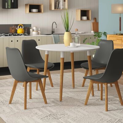 Rinan Dining Set With 4 Chairs 